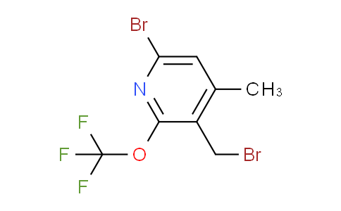 6-Bromo-3-(bromomethyl)-4-methyl-2-(trifluoromethoxy)pyridine