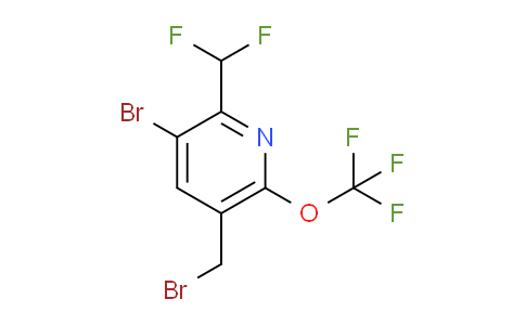 3-Bromo-5-(bromomethyl)-2-(difluoromethyl)-6-(trifluoromethoxy)pyridine