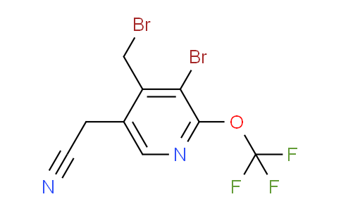 3-Bromo-4-(bromomethyl)-2-(trifluoromethoxy)pyridine-5-acetonitrile