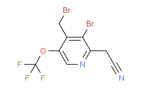 3-Bromo-4-(bromomethyl)-5-(trifluoromethoxy)pyridine-2-acetonitrile
