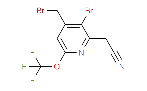 3-Bromo-4-(bromomethyl)-6-(trifluoromethoxy)pyridine-2-acetonitrile