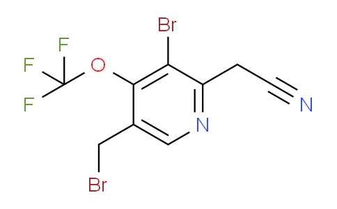3-Bromo-5-(bromomethyl)-4-(trifluoromethoxy)pyridine-2-acetonitrile