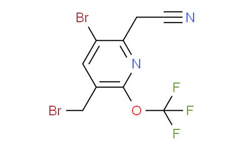 3-Bromo-5-(bromomethyl)-6-(trifluoromethoxy)pyridine-2-acetonitrile