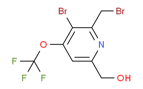 3-Bromo-2-(bromomethyl)-4-(trifluoromethoxy)pyridine-6-methanol