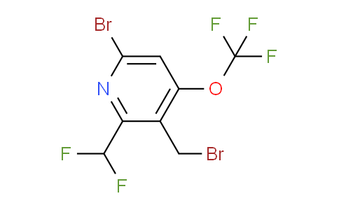 6-Bromo-3-(bromomethyl)-2-(difluoromethyl)-4-(trifluoromethoxy)pyridine