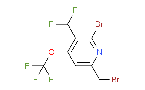 2-Bromo-6-(bromomethyl)-3-(difluoromethyl)-4-(trifluoromethoxy)pyridine