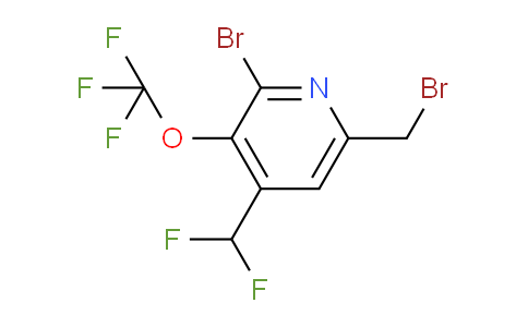 2-Bromo-6-(bromomethyl)-4-(difluoromethyl)-3-(trifluoromethoxy)pyridine