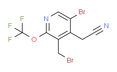 5-Bromo-3-(bromomethyl)-2-(trifluoromethoxy)pyridine-4-acetonitrile