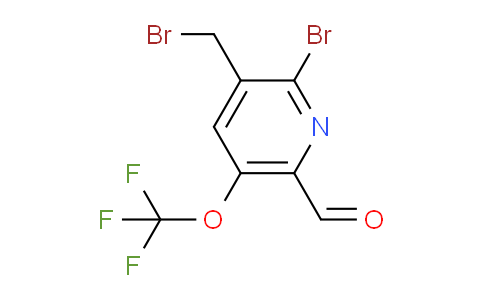 2-Bromo-3-(bromomethyl)-5-(trifluoromethoxy)pyridine-6-carboxaldehyde