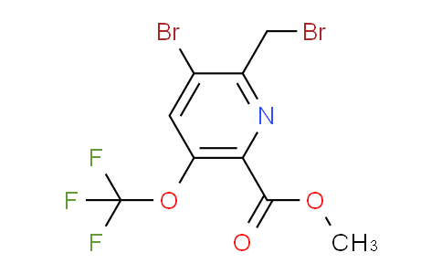 Methyl 3-bromo-2-(bromomethyl)-5-(trifluoromethoxy)pyridine-6-carboxylate