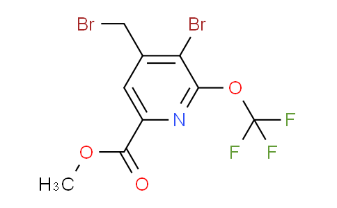 AM56069 | 1806086-01-0 | Methyl 3-bromo-4-(bromomethyl)-2-(trifluoromethoxy)pyridine-6-carboxylate