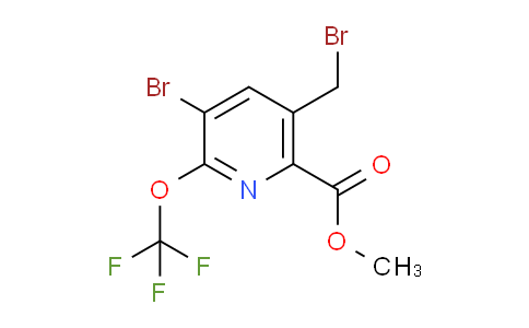 Methyl 3-bromo-5-(bromomethyl)-2-(trifluoromethoxy)pyridine-6-carboxylate