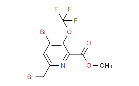 Methyl 4-bromo-6-(bromomethyl)-3-(trifluoromethoxy)pyridine-2-carboxylate