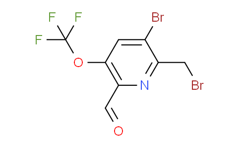 3-Bromo-2-(bromomethyl)-5-(trifluoromethoxy)pyridine-6-carboxaldehyde