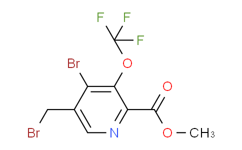 Methyl 4-bromo-5-(bromomethyl)-3-(trifluoromethoxy)pyridine-2-carboxylate