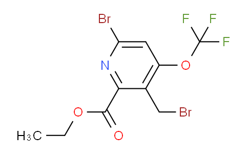 Ethyl 6-bromo-3-(bromomethyl)-4-(trifluoromethoxy)pyridine-2-carboxylate