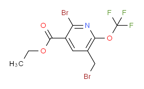 Ethyl 2-bromo-5-(bromomethyl)-6-(trifluoromethoxy)pyridine-3-carboxylate