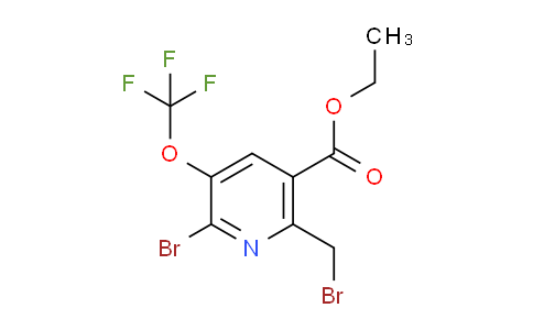 Ethyl 2-bromo-6-(bromomethyl)-3-(trifluoromethoxy)pyridine-5-carboxylate