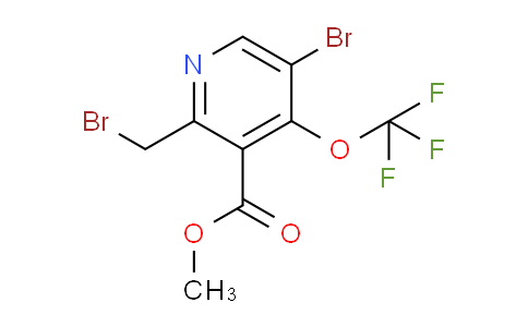 Methyl 5-bromo-2-(bromomethyl)-4-(trifluoromethoxy)pyridine-3-carboxylate