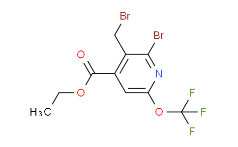 Ethyl 2-bromo-3-(bromomethyl)-6-(trifluoromethoxy)pyridine-4-carboxylate