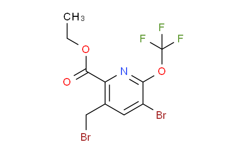 AM56195 | 1806204-59-0 | Ethyl 3-bromo-5-(bromomethyl)-2-(trifluoromethoxy)pyridine-6-carboxylate