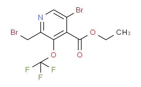 Ethyl 5-bromo-2-(bromomethyl)-3-(trifluoromethoxy)pyridine-4-carboxylate
