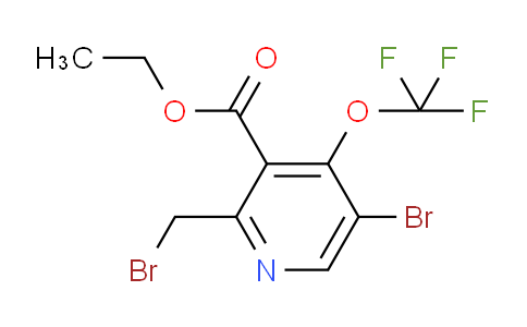 Ethyl 5-bromo-2-(bromomethyl)-4-(trifluoromethoxy)pyridine-3-carboxylate