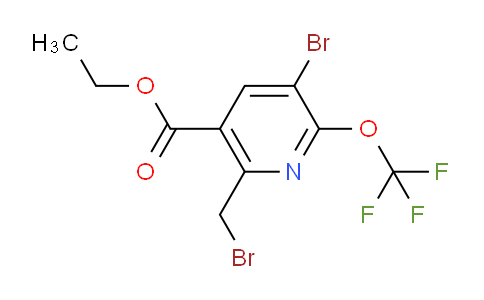 Ethyl 3-bromo-6-(bromomethyl)-2-(trifluoromethoxy)pyridine-5-carboxylate