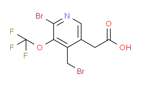 2-Bromo-4-(bromomethyl)-3-(trifluoromethoxy)pyridine-5-acetic acid