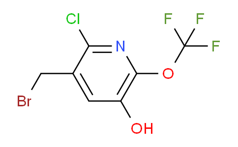 3-(Bromomethyl)-2-chloro-5-hydroxy-6-(trifluoromethoxy)pyridine