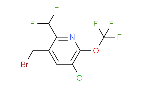 3-(Bromomethyl)-5-chloro-2-(difluoromethyl)-6-(trifluoromethoxy)pyridine