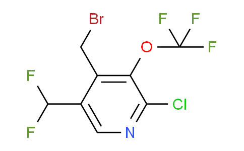 4-(Bromomethyl)-2-chloro-5-(difluoromethyl)-3-(trifluoromethoxy)pyridine