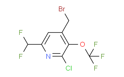 4-(Bromomethyl)-2-chloro-6-(difluoromethyl)-3-(trifluoromethoxy)pyridine