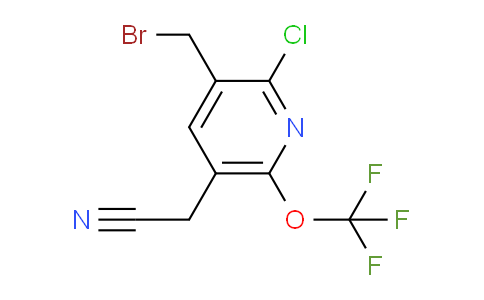 3-(Bromomethyl)-2-chloro-6-(trifluoromethoxy)pyridine-5-acetonitrile