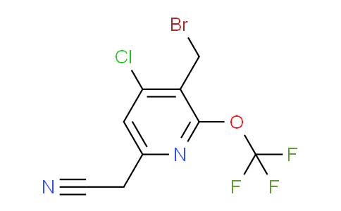 3-(Bromomethyl)-4-chloro-2-(trifluoromethoxy)pyridine-6-acetonitrile