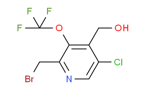 2-(Bromomethyl)-5-chloro-3-(trifluoromethoxy)pyridine-4-methanol