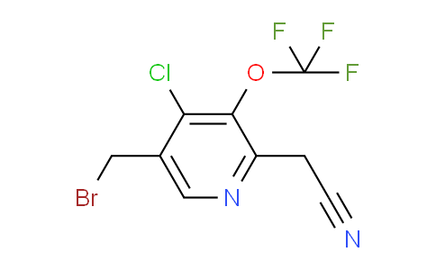5-(Bromomethyl)-4-chloro-3-(trifluoromethoxy)pyridine-2-acetonitrile