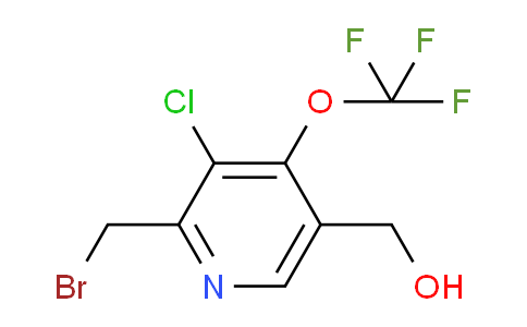 2-(Bromomethyl)-3-chloro-4-(trifluoromethoxy)pyridine-5-methanol
