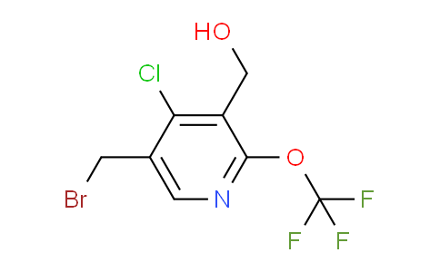 5-(Bromomethyl)-4-chloro-2-(trifluoromethoxy)pyridine-3-methanol