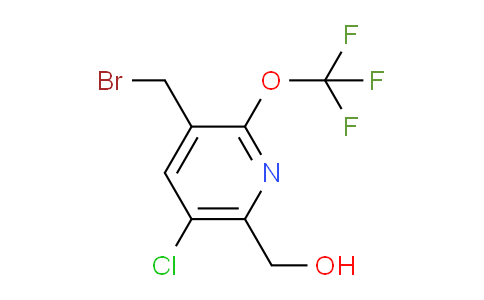 3-(Bromomethyl)-5-chloro-2-(trifluoromethoxy)pyridine-6-methanol