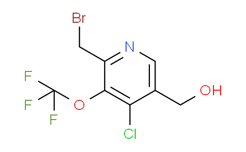 2-(Bromomethyl)-4-chloro-3-(trifluoromethoxy)pyridine-5-methanol