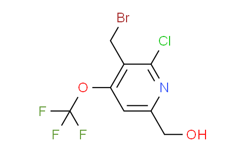 3-(Bromomethyl)-2-chloro-4-(trifluoromethoxy)pyridine-6-methanol