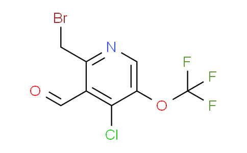2-(Bromomethyl)-4-chloro-5-(trifluoromethoxy)pyridine-3-carboxaldehyde