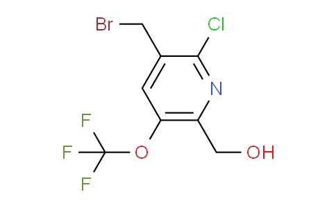 3-(Bromomethyl)-2-chloro-5-(trifluoromethoxy)pyridine-6-methanol