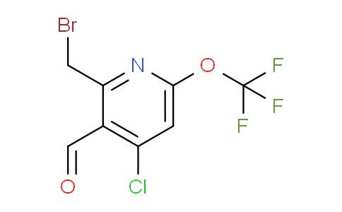 2-(Bromomethyl)-4-chloro-6-(trifluoromethoxy)pyridine-3-carboxaldehyde