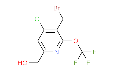 3-(Bromomethyl)-4-chloro-2-(trifluoromethoxy)pyridine-6-methanol