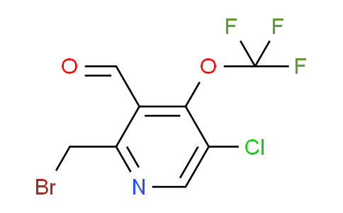 2-(Bromomethyl)-5-chloro-4-(trifluoromethoxy)pyridine-3-carboxaldehyde
