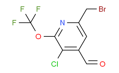 6-(Bromomethyl)-3-chloro-2-(trifluoromethoxy)pyridine-4-carboxaldehyde