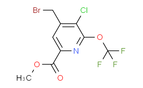 AM56834 | 1806147-86-3 | Methyl 4-(bromomethyl)-3-chloro-2-(trifluoromethoxy)pyridine-6-carboxylate