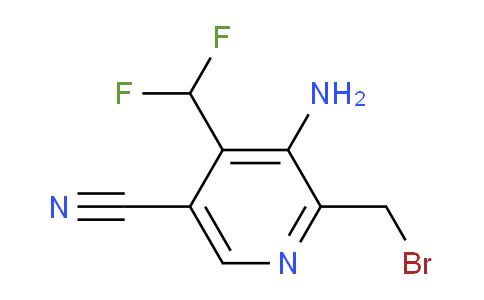 3-Amino-2-(bromomethyl)-5-cyano-4-(difluoromethyl)pyridine